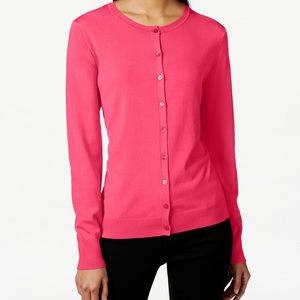 August Silk Pink Cardigan